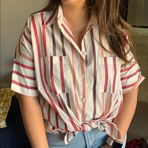 Madewell Striped Button Up